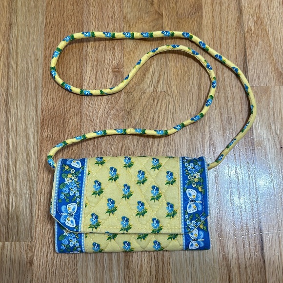 Vera Bradley Handbags - Vera Bradley Katherine Large Trifold Wallet with Crossbody Strap